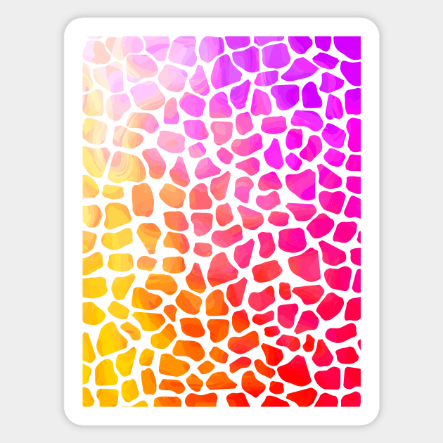 PINK Giraffe Spots Sticker by SartorisArt1